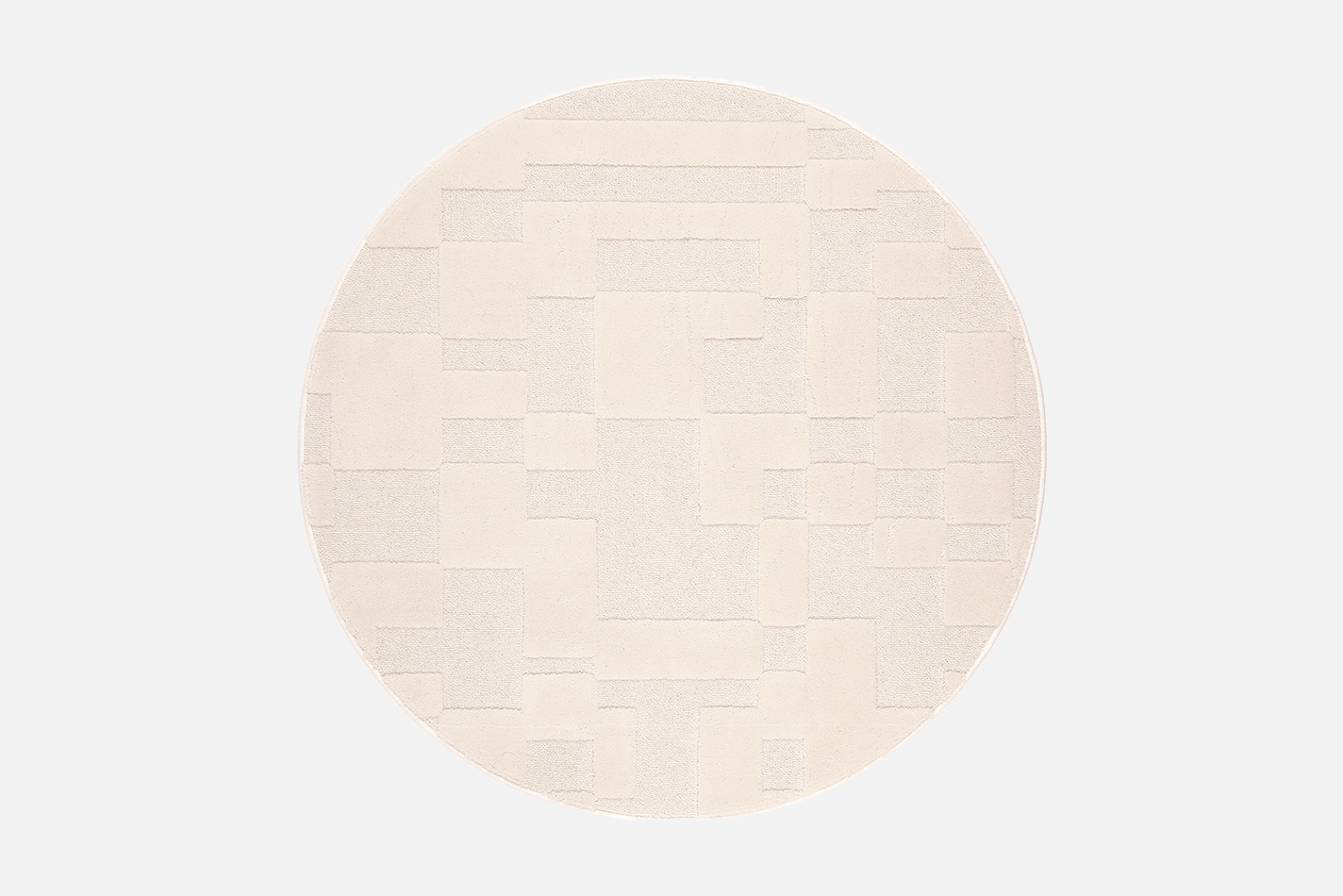 VM Carpet Domino pyöreä villamatto, 100% villa, Ø240cm, valkoinen